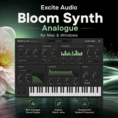 Excite Audio Bloom Synth Analogue for Mac & Windows Download